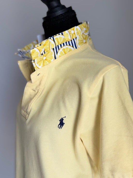 Ralph Lauren Tops - Reworked Ralph Lauren Polo – Yellow Lemon Ruffle Collar 🍋